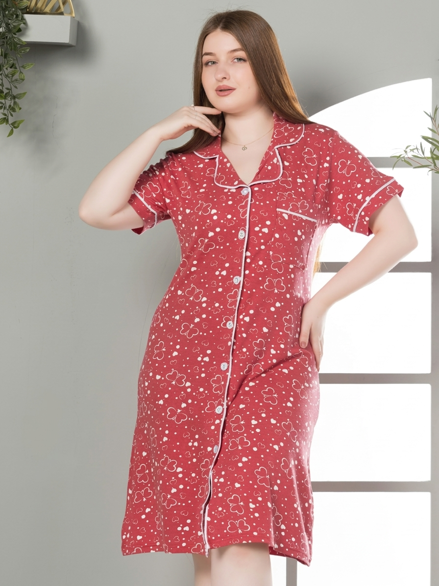 Night Dress – Heart Button Charm