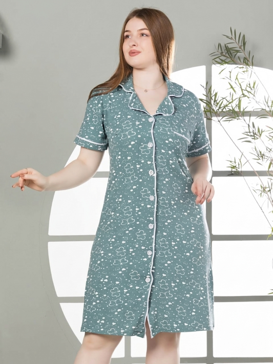 Night Dress – Heart Button Charm