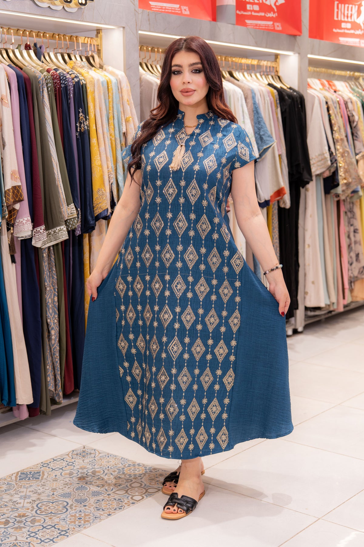 French Linen Luxe Abaya